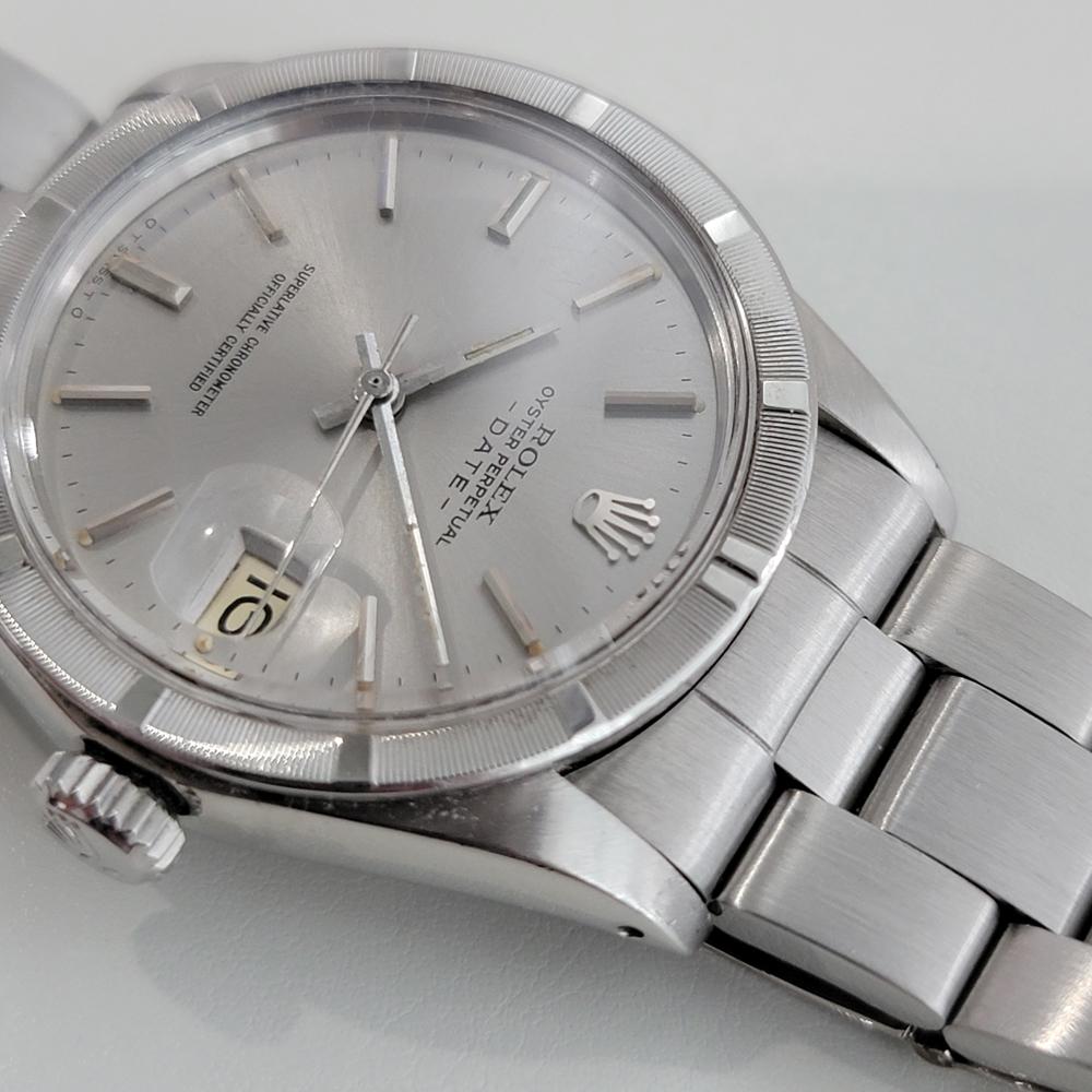 Rolex 1501 Oyster Perpetual Date Automatic con carta 1970s Tutto originale RA320 in vendita 1