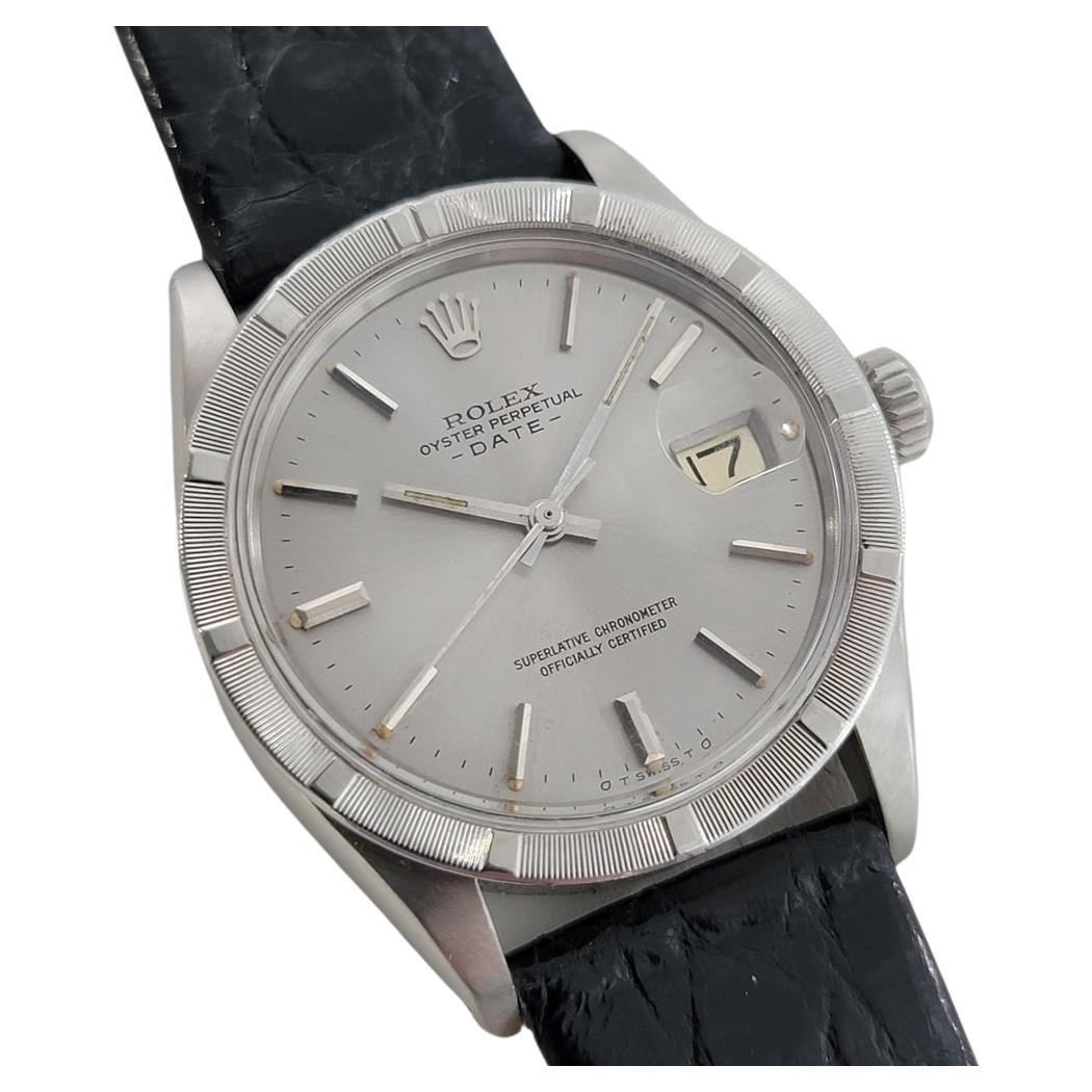 Mens Rolex 1501 Oyster Perpetual Date Automatic with Paper 1970s Vintage RA320B