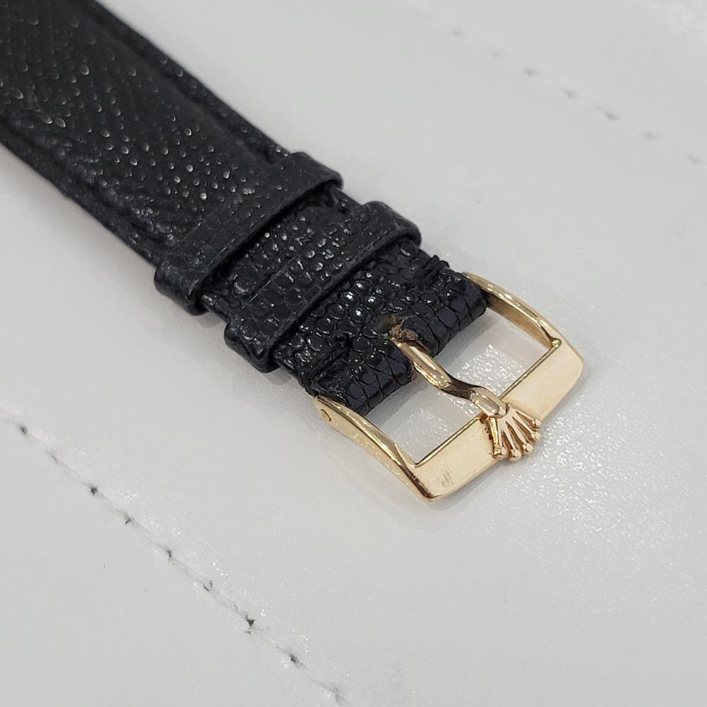 Mens Rolex 1503 Oyster Perpetual Date 35mm 14k Solid Gold Automatic 1960s RA264 4