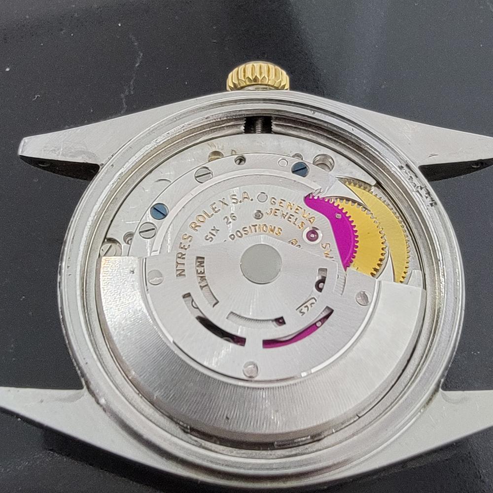 Mens Rolex 1601 Oyster Datejust 18k SS Automatic 1970s Swiss Vintage RA170 For Sale 7