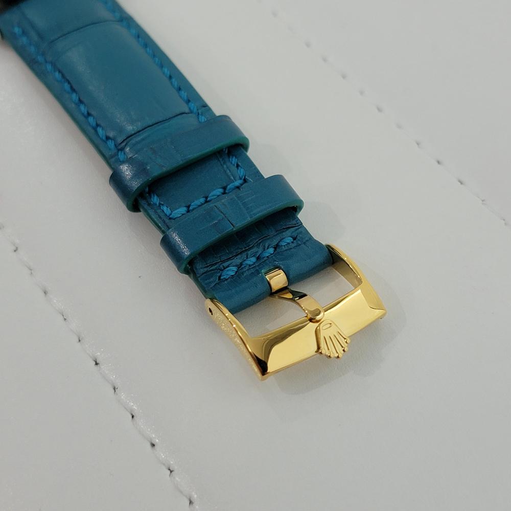 Mens Rolex 1601 Oyster Datejust 18k SS Automatic 1970s Swiss Vintage RA170 For Sale 4