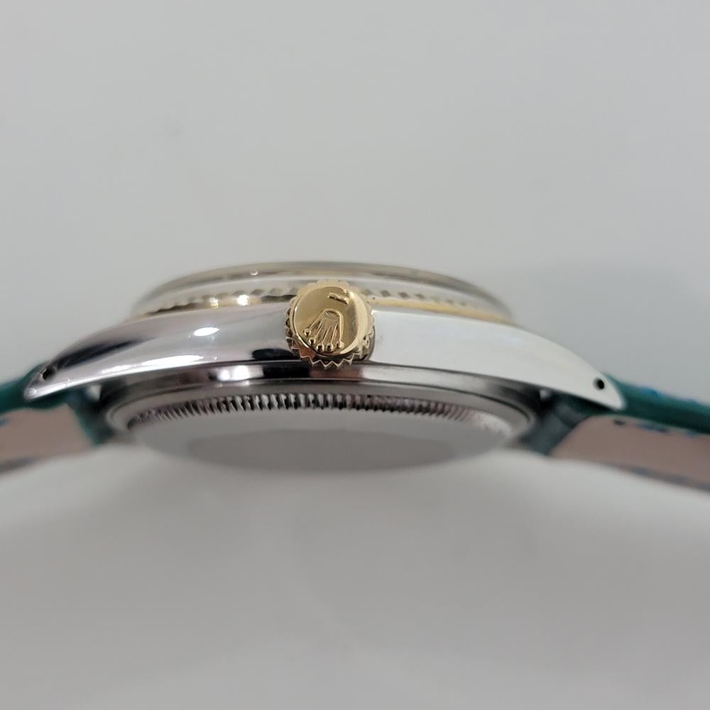 Mens Rolex 1601 Oyster Datejust 18k SS Automatic 1970s Swiss Vintage RA170 For Sale 5