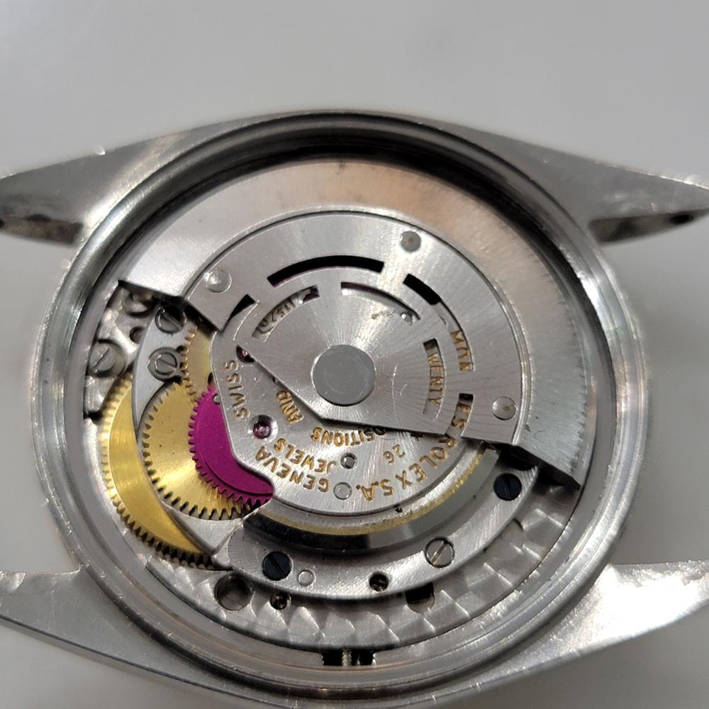 Mens Rolex 1601 Oyster Datejust 18k SS Automatic 1970s Swiss Vintage RJC189 For Sale 6