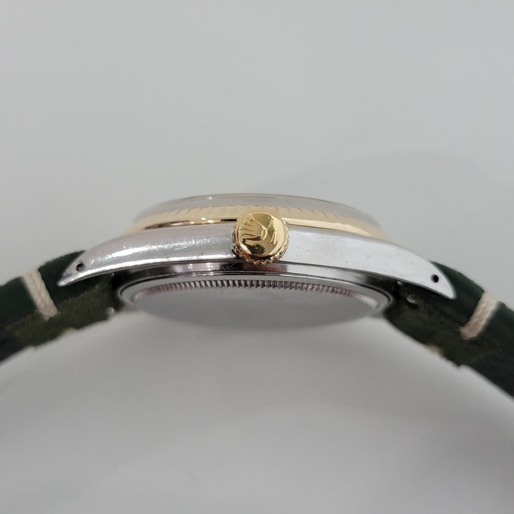 Mens Rolex 1601 Oyster Perpetual Datejust 18k Gold SS Automatic 1960s RJC142 4