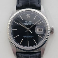 Rolex 16014 Datejust 36 mm or blanc 18 carats automatique SS des années 1970 Swiss RA517B
