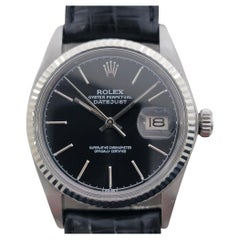 Rolex 16014 Datejust 36mm oro bianco 18k SS Automatico 1970s Swiss RA517B