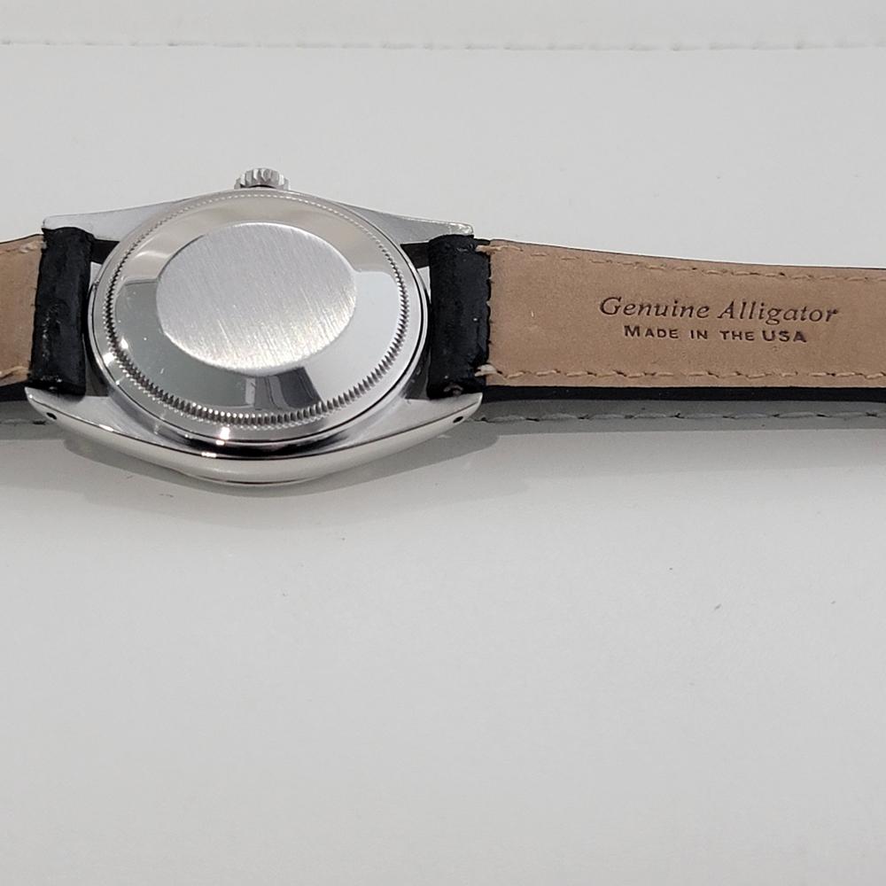 Mens Rolex 16014 Datejust 36mm 18k White Gold SS Automatic 1970s Vintage RA515B For Sale 6