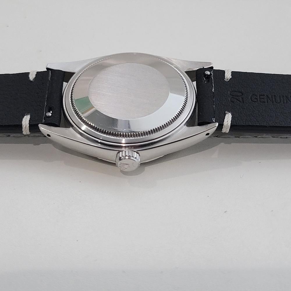 Mens Rolex 16014 Datejust 36mm 18k White Gold SS Automatic 1970s Vintage RA518B en venta 6