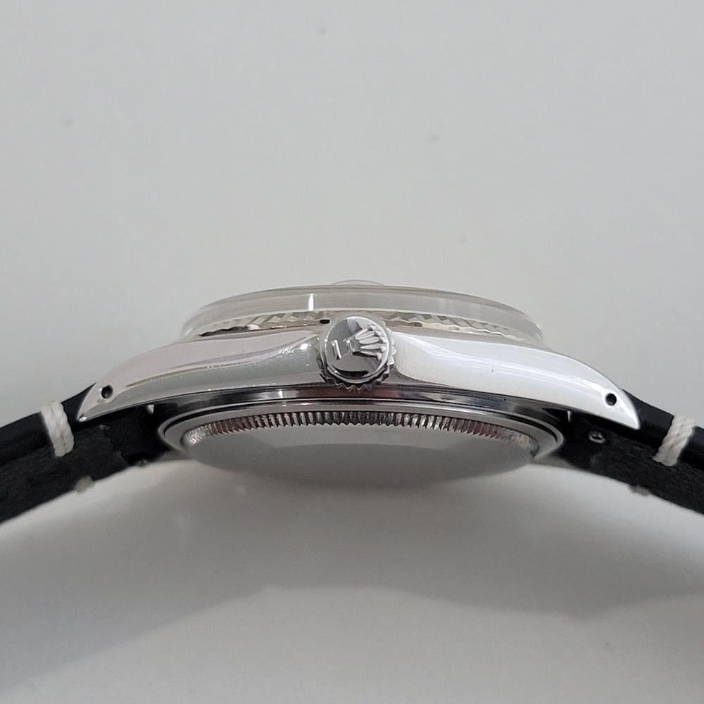 Mens Rolex 16014 Datejust 36mm 18k White Gold SS Automatic 1970s Vintage RA518B en venta 5