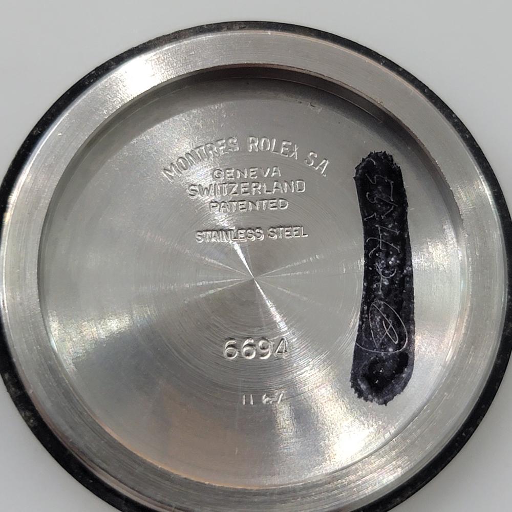 Mens Rolex 6694 Oysterdate Precision Manual Wind 1960s Vintage Classic RJC198T For Sale 8