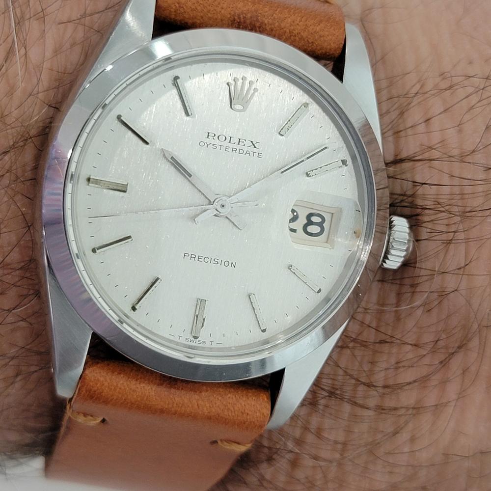 Mens Rolex 6694 Oysterdate Precision Manual Wind 1960s Vintage Classic RJC198T For Sale 9