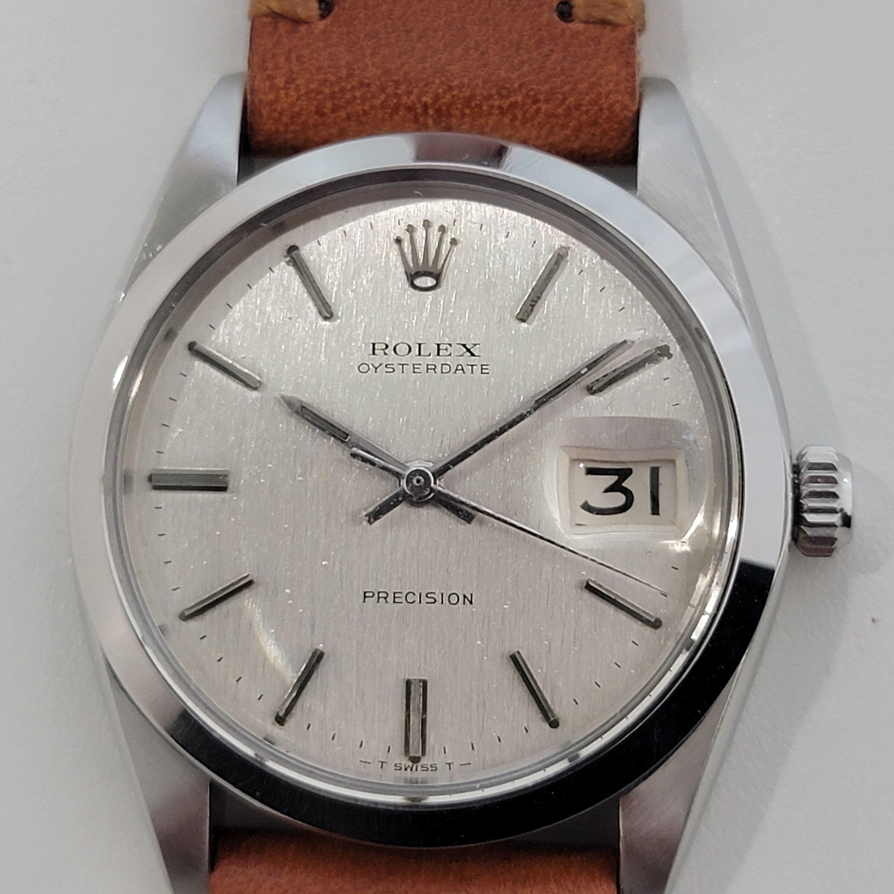 Men's Mens Rolex 6694 Oysterdate Precision Manual Wind 1960s Vintage Classic RJC198T For Sale