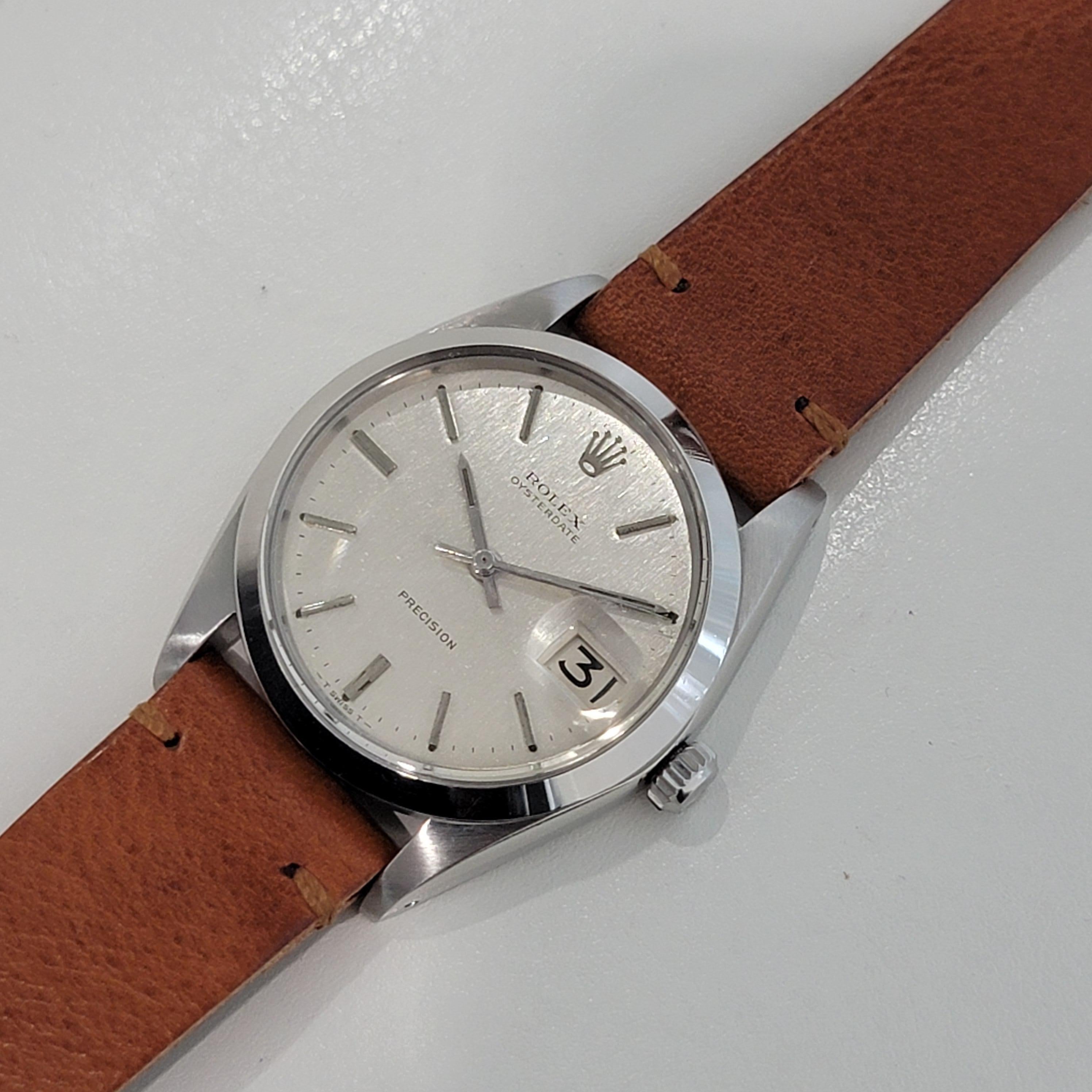 Mens Rolex 6694 Oysterdate Precision Manual Wind 1960s Vintage Classic RJC198T For Sale 3