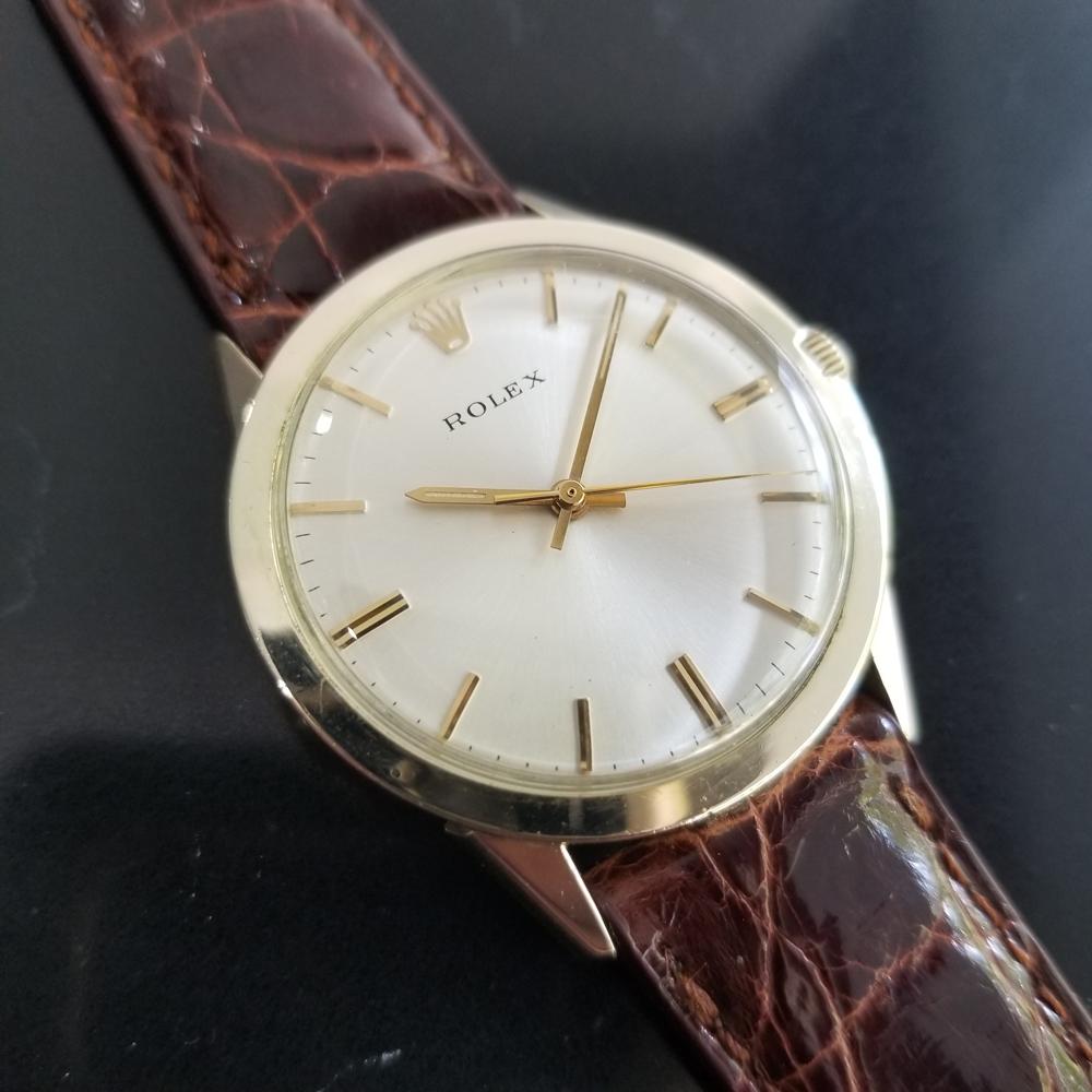 Men's Men’s Rolex 7002 14k Gold-Filled Automatic Dress Watch circa 1970s w/Paper MA196