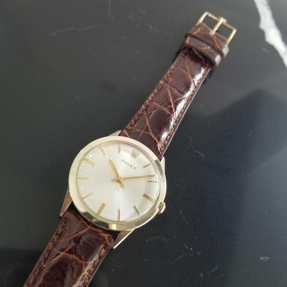 Men’s Rolex 7002 14k Gold-Filled Automatic Dress Watch circa 1970s w/Paper MA196 1