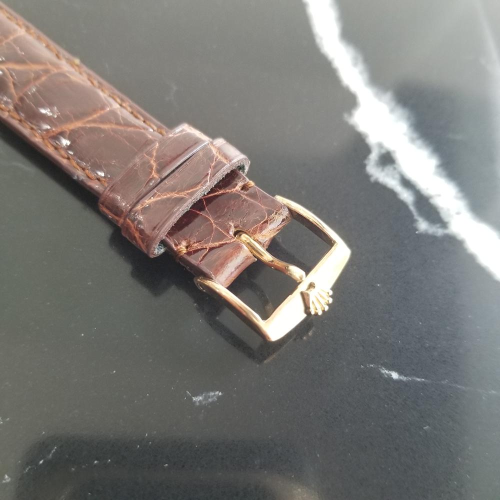 Men’s Rolex 7002 14k Gold-Filled Automatic Dress Watch circa 1970s w/Paper MA196 2