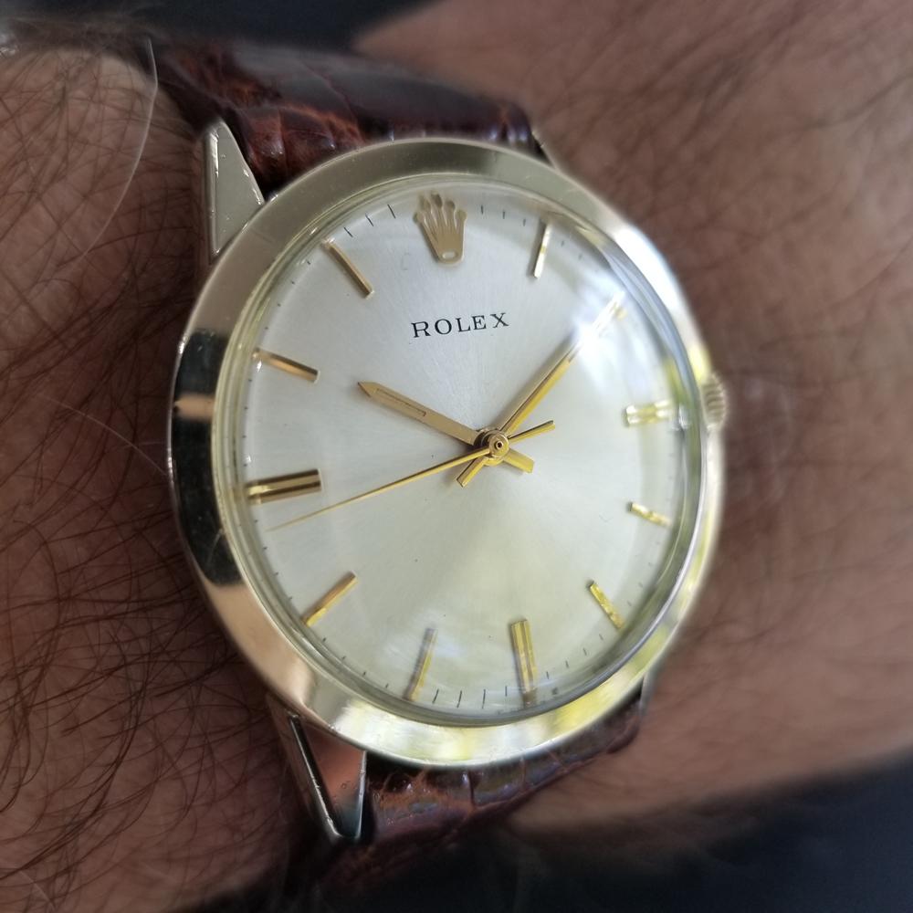 Men’s Rolex 7002 14k Gold-Filled Automatic Dress Watch circa 1970s w/Paper MA196 5