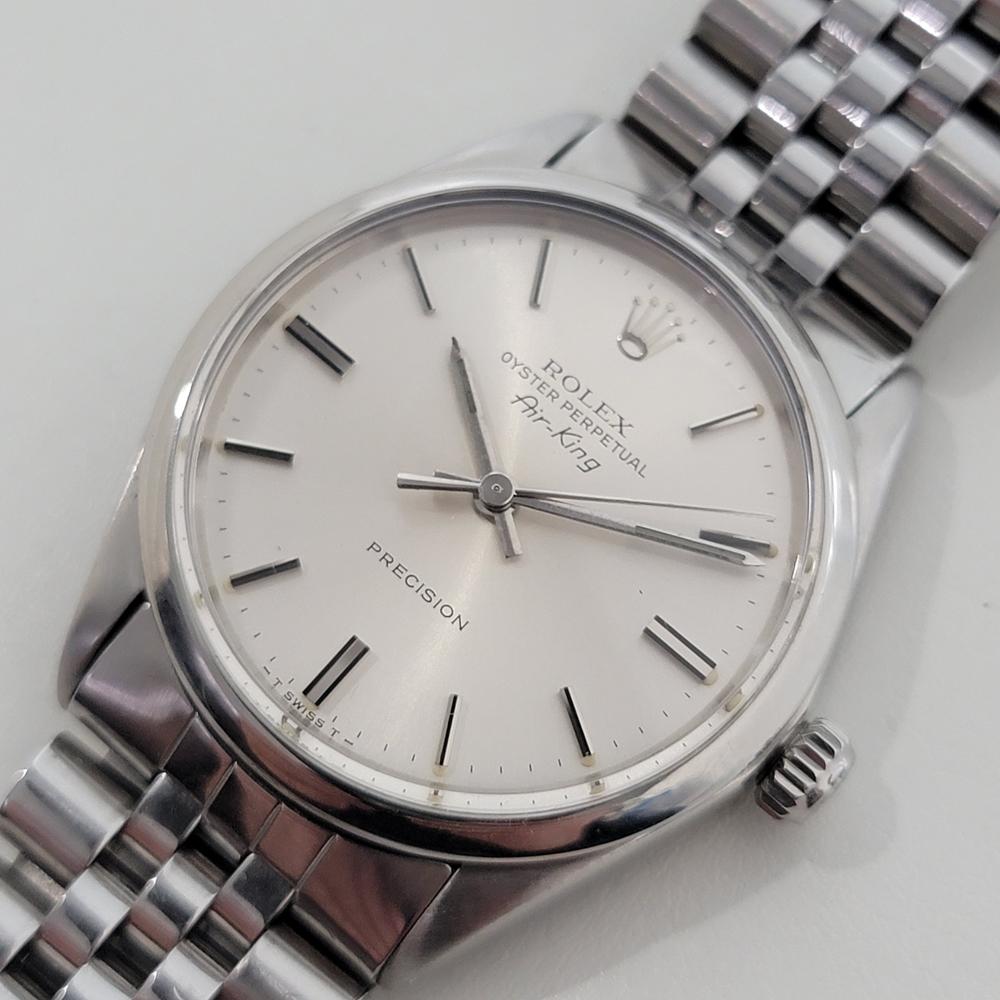 Men's Mens Rolex Air-King Precision Ref 5500 34mm Automatic 1970s Vintage Swiss RA381 For Sale