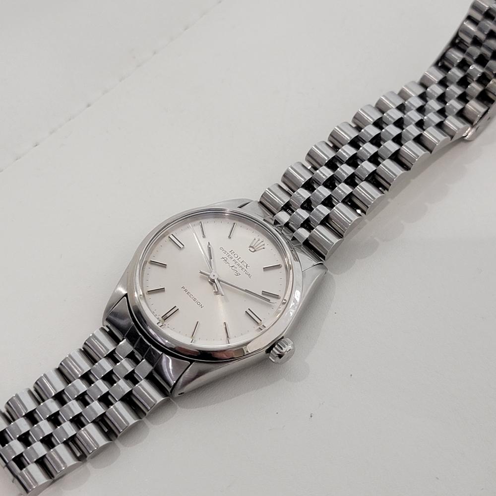 Mens Rolex Air-King Precision Ref 5500 34mm Automatic 1970s Vintage Swiss RA381 For Sale 3
