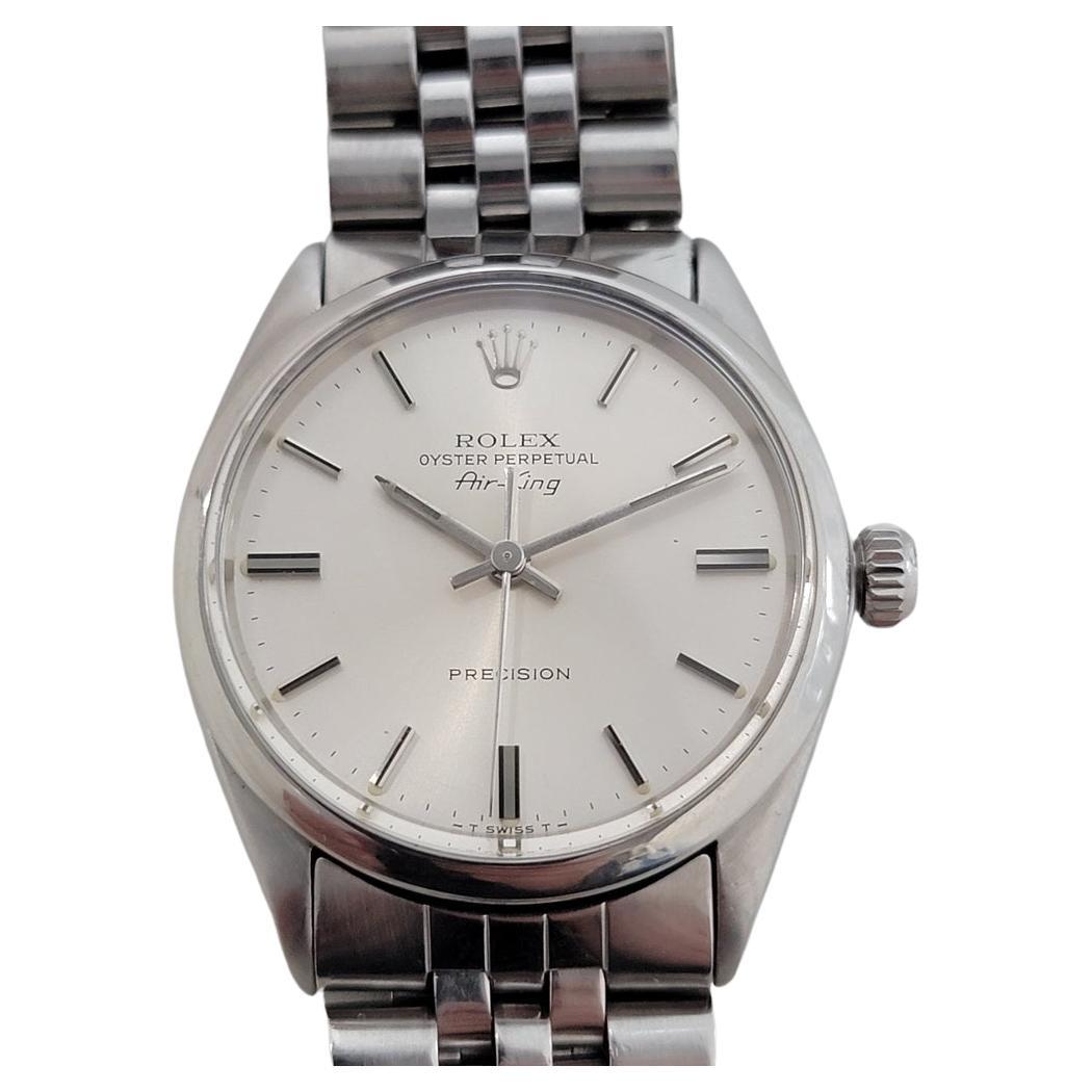 Herren Rolex Air-King Precision Ref 5500 34mm Automatik 1970er Jahre Vintage Schweizer RA381 im Angebot