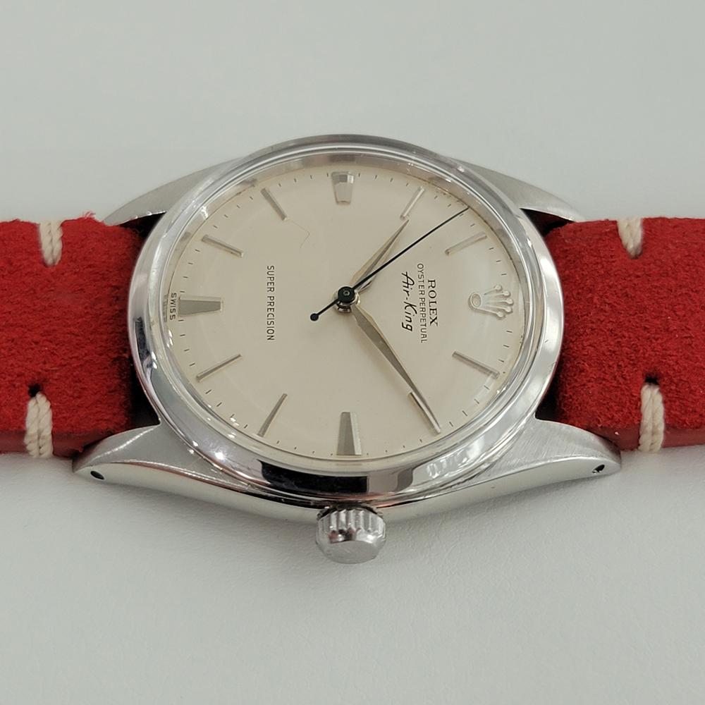 Mens Rolex Air-King Super Precison Ref 5504 Automatic 1950s Vintage RA193 In Excellent Condition In Beverly Hills, CA