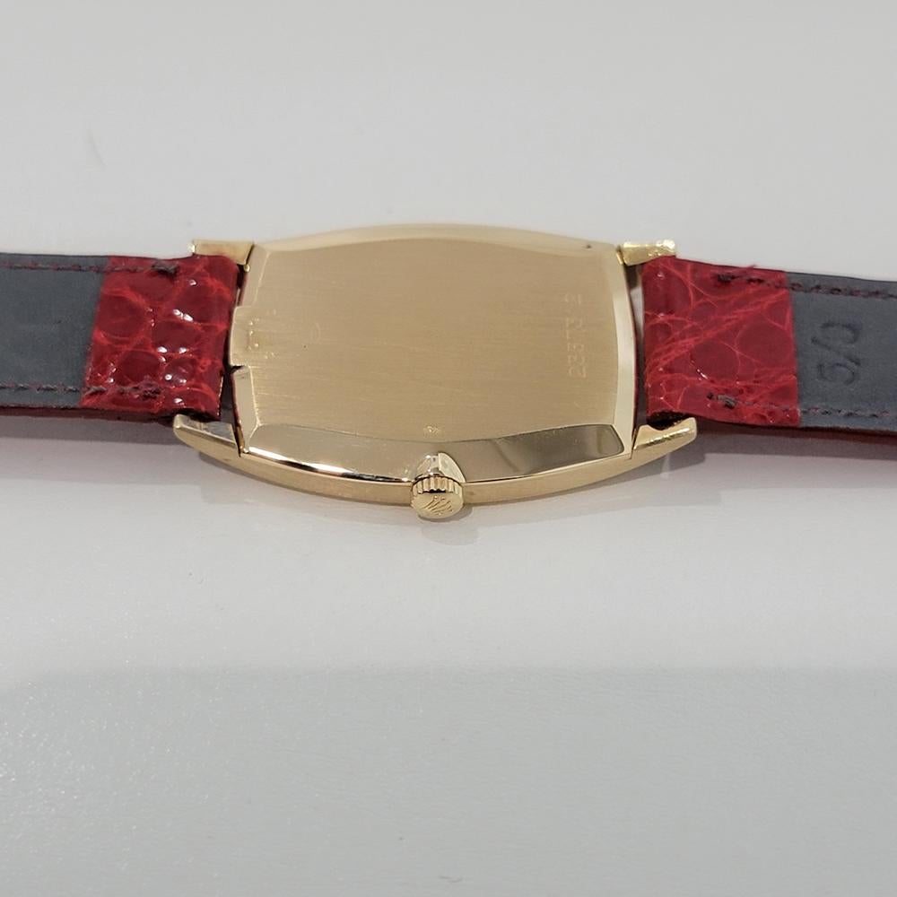 Rolex Cellini Geneve 3807 para hombre de oro macizo de 18 quilates de cuerda manual de los años 70 de lujo RA361 5