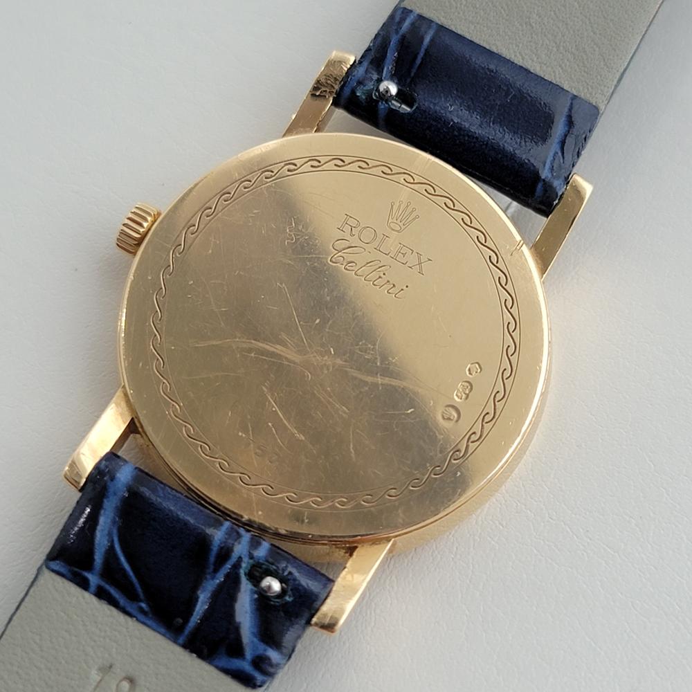 Mens Rolex Cellini Geneve Ref 5115 18k Solid Gold Manual Wind 2000s Swiss RA385 4