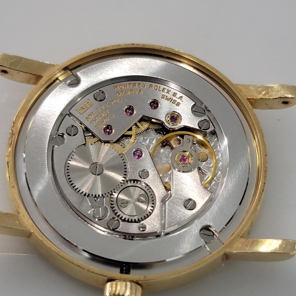 Mens Rolex Cellini Geneve Ref 5115 18k Solid Gold Manual Wind 2000s Swiss RA385 5