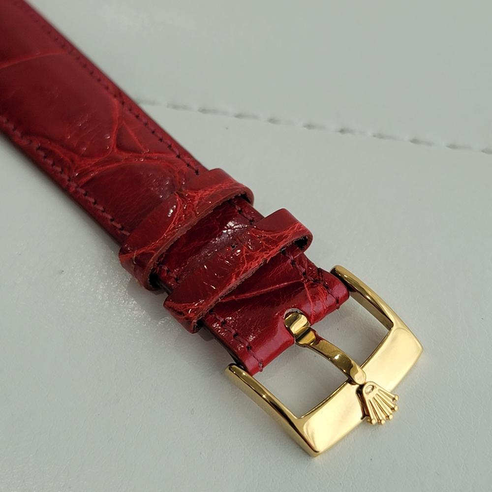 Herren Rolex Cellini Geneve Ref 5115 18k Massivgold Handaufzug 2000er Jahre Schweizer RA385R 4