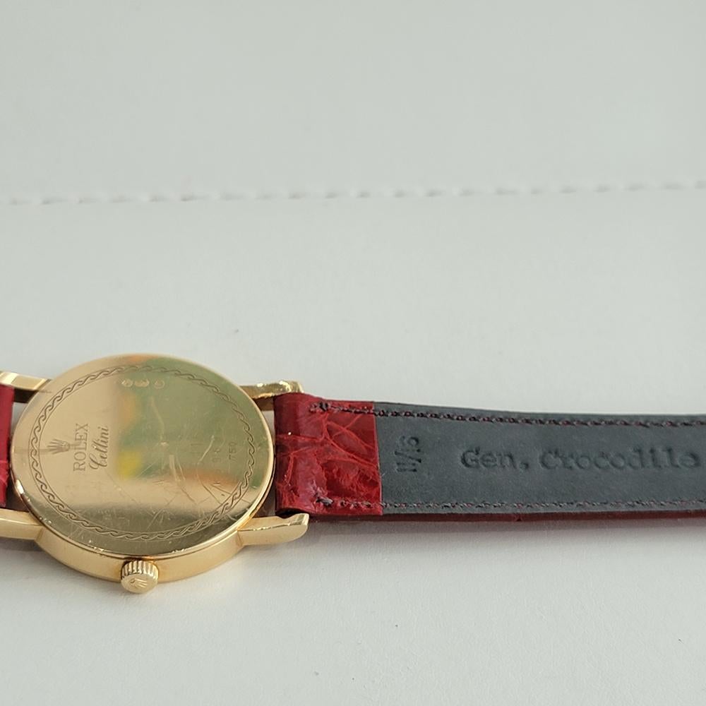 Herren Rolex Cellini Geneve Ref 5115 18k Massivgold Handaufzug 2000er Jahre Schweizer RA385R 6