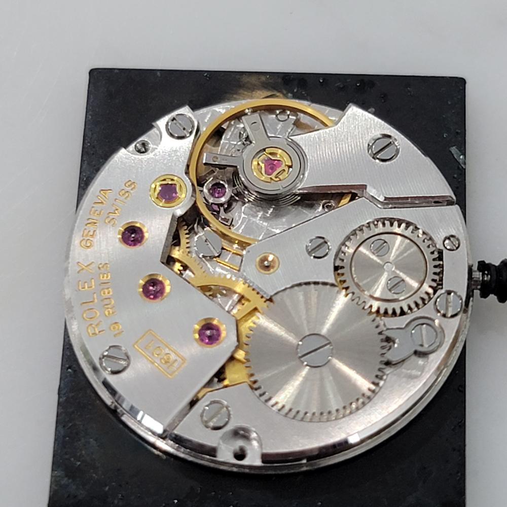 Mens Rolex Cellini Ref 4105 18k Gold Handaufzug 1970er Jahre Schweizer Luxus RA266 7