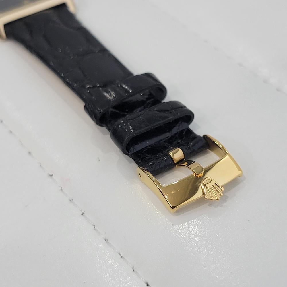 Mens Rolex Cellini Ref 4105 18k Gold Handaufzug 1970er Jahre Schweizer Luxus RA266 4
