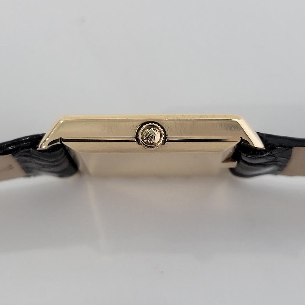 Mens Rolex Cellini Ref 4105 18k Gold Handaufzug 1970er Jahre Schweizer Luxus RA266 5