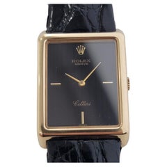 Mens Rolex Cellini Ref 4105 18k Gold Handaufzug 1970er Jahre Schweizer Luxus RA266