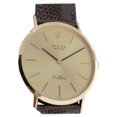 Mens Rolex Cellini Ref 4112 18k Gold Manual Wind 1970s Swiss Vintage RA161