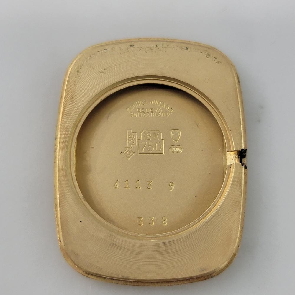 Mens Rolex Cellini Ref 4113 27mm 18k Solid Gold 1970er Vintage Luxury RA386 8