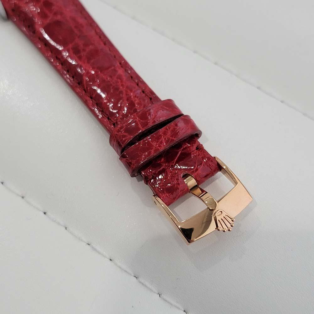 Rolex Montre Datejust 16013 automatique en or rose 18 carats avec papier RA339B, pour hommes, années 1980 3