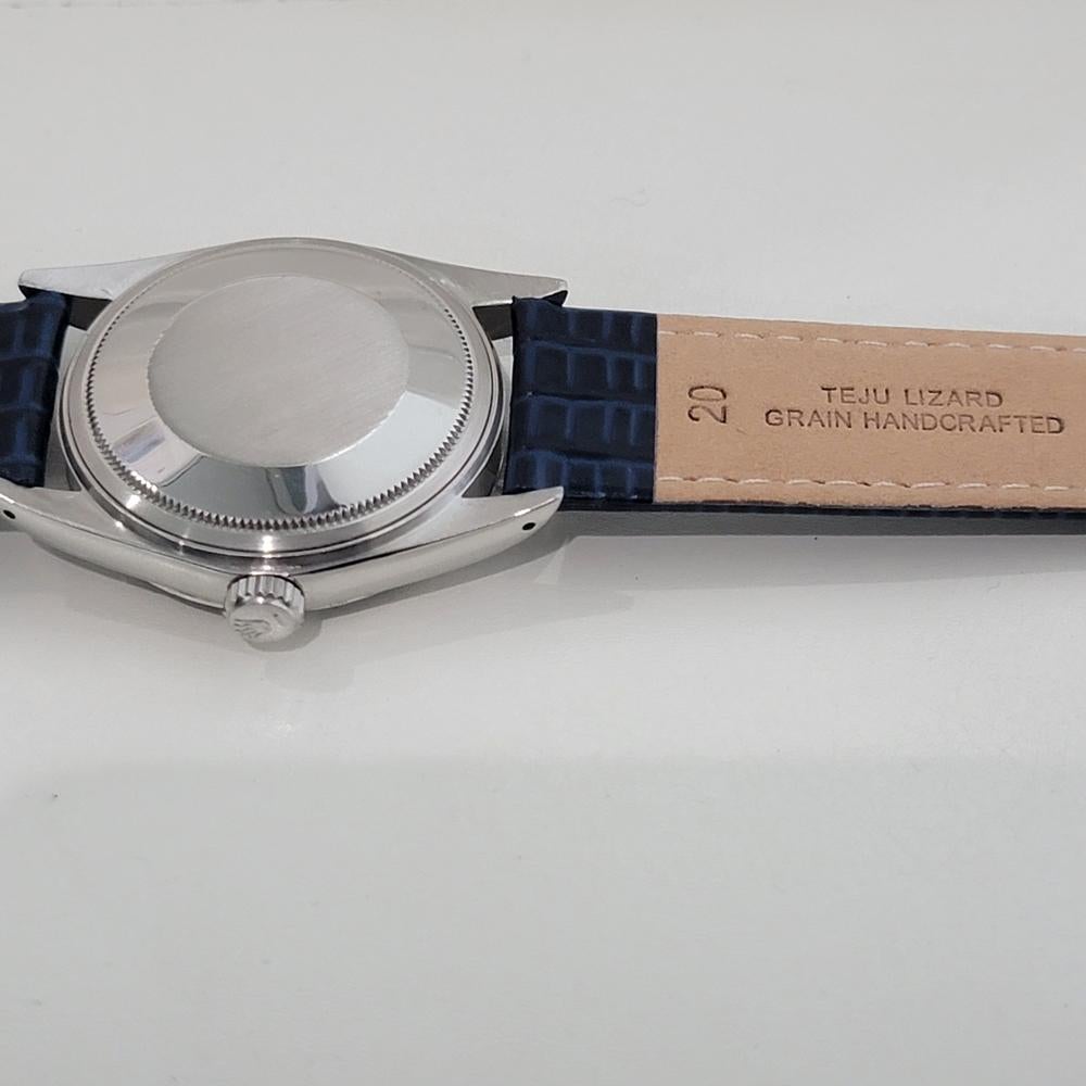 Mens Rolex Datejust 16014 36mm 18k SS Linen Dial Automatic 1970s Vintage RA483 6