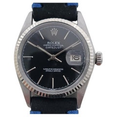 Mens Rolex Datejust 16014 36mm 18k White Gold SS Automatic 1970s Vintage RA517