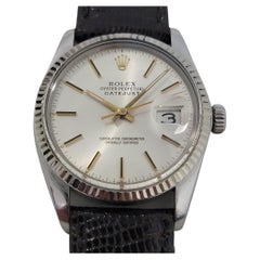 Herren Rolex Datejust 16014 18k Weißgold SS Automatik 1980er Jahre Schweizer RA330B