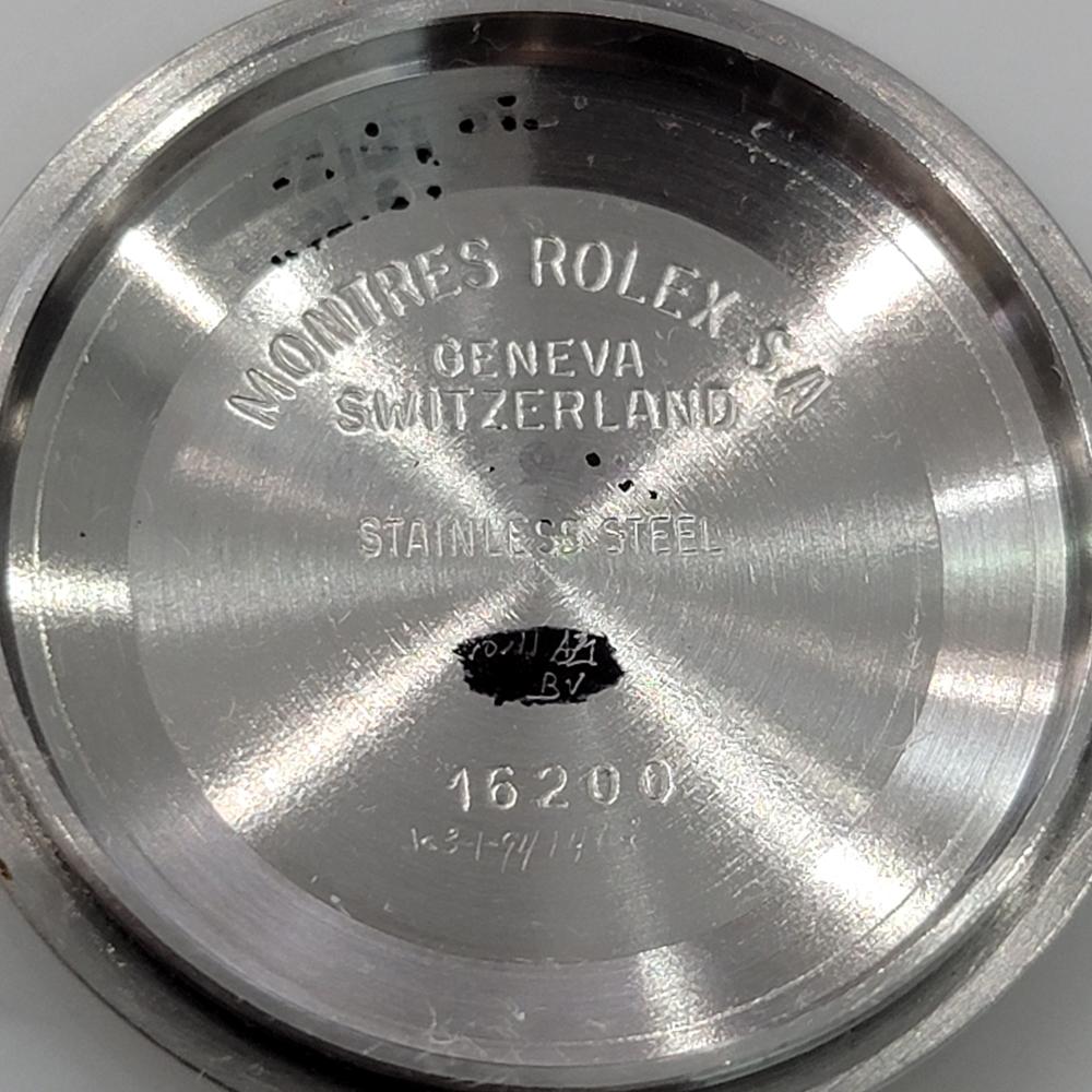 Herren Rolex Datejust 16233 18k Gold SS 1980er Jahre Blaues Computer-Zifferblatt Schweizer RA265 6