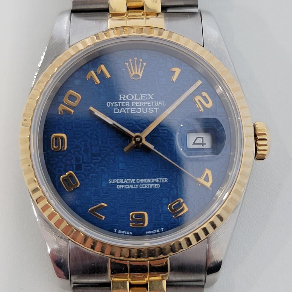 rolex blaues zifferblatt herren