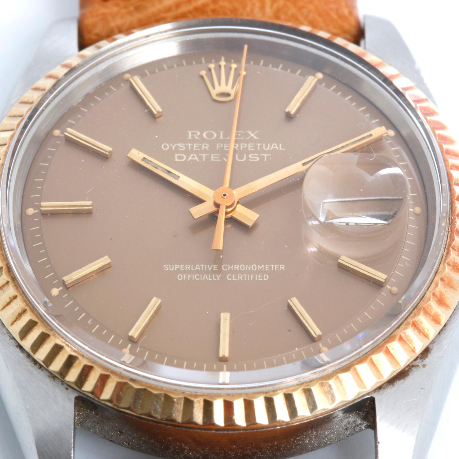 Men's Rolex Datejust 2-Tone Watch 1601 3