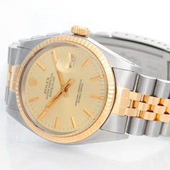 Men's Rolex Datejust 2-Tone Watch 16013