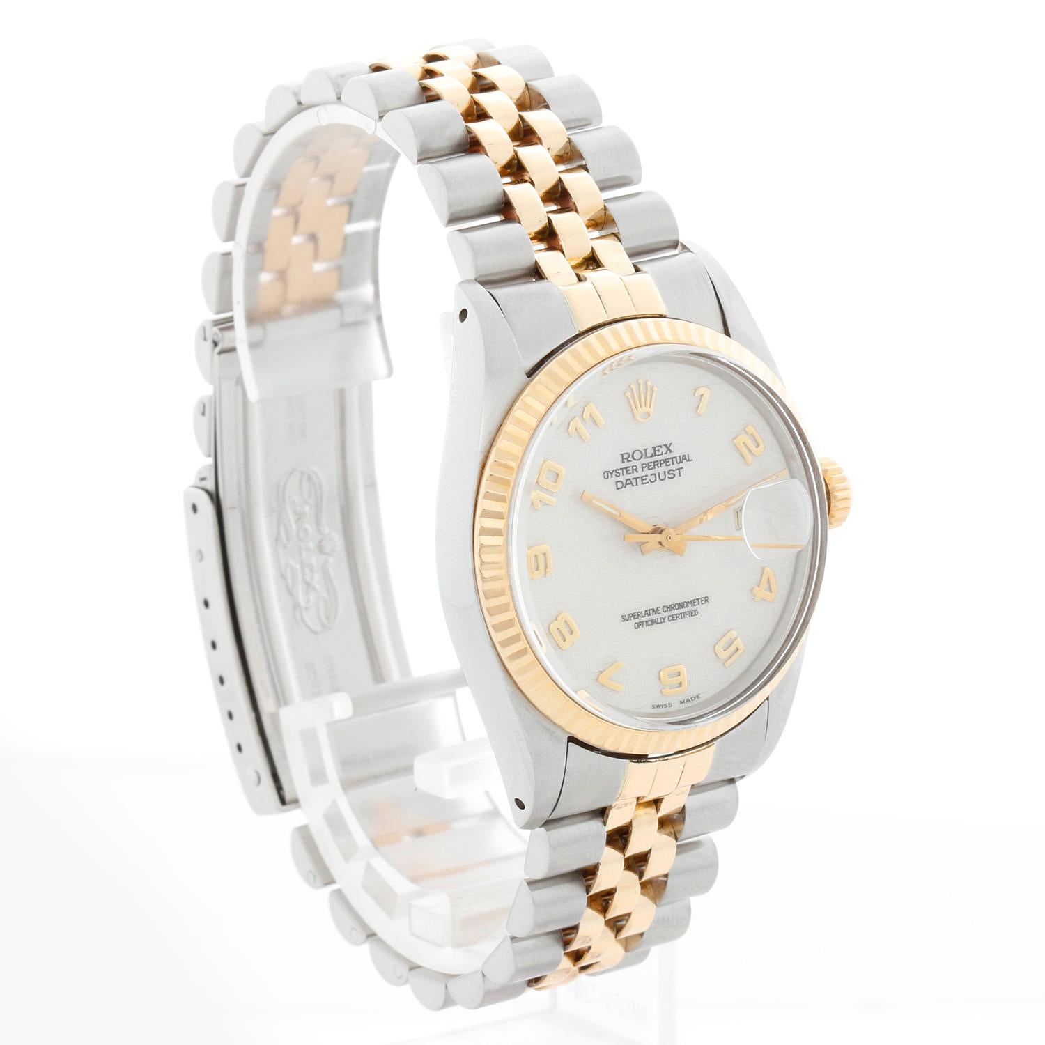 Rolex Datejust 2-Tone Herrenuhr 16013 im Angebot 3