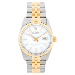 Vintage Men's Rolex Datejust 2-Tone Watch 16013
