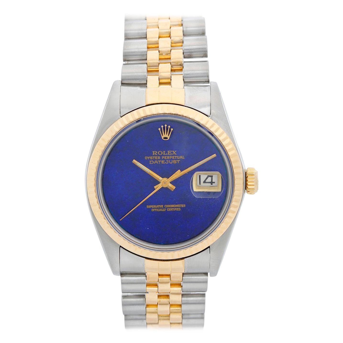 Men
s Rolex Datejust 2-Tone Watch, 16013