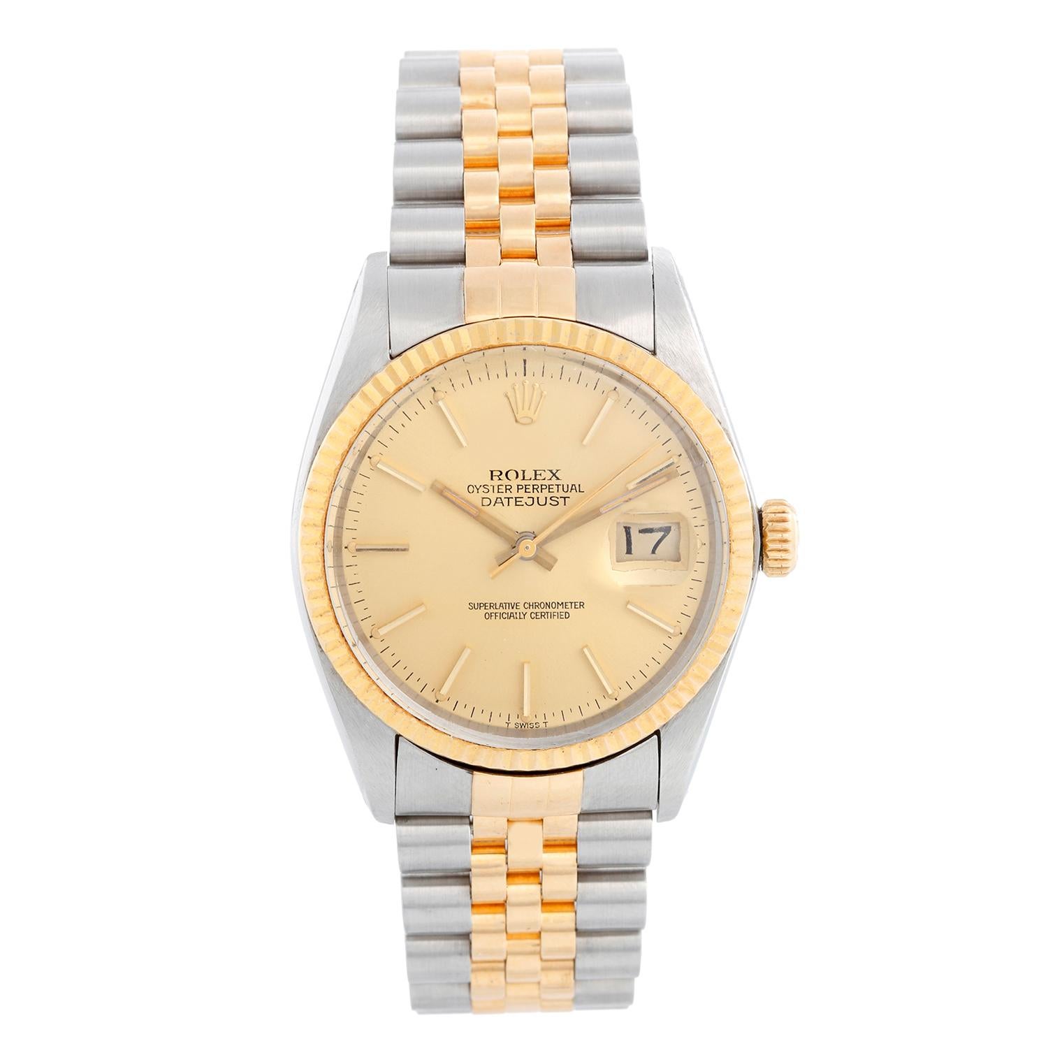 Men's Rolex Datejust 2-Tone Watch 16013