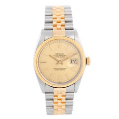 Vintage Men's Rolex Datejust 2-Tone Watch 16013