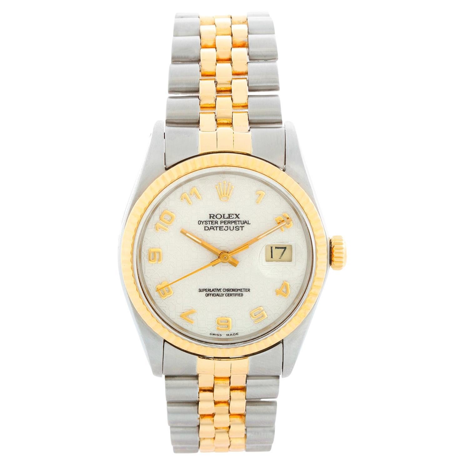 Rolex Datejust 2-Tone Herrenuhr 16013 im Angebot